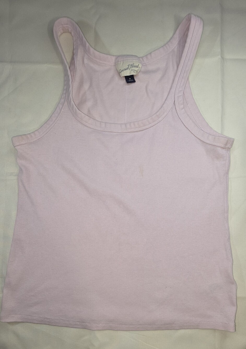 Universal Thread Women'sribbed Tank Top Size Medium In Pink Sku 0340